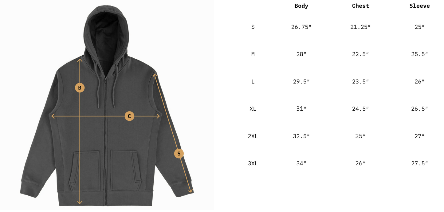 Base Zip Hoodie Black